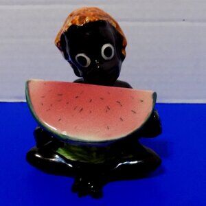 Vintage Black American Boy Watermelon Salt & Pepper Shakers BW25